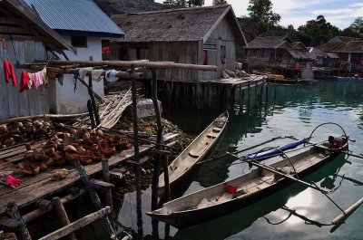 Bajau village of Siatu, Batu Daka island, Togean islands, Gulf of Tomini, Sulawesi (Indonesia) - 5234