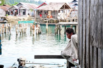 Bajau village of Siatu, Batu Daka island, Togean islands, Gulf of Tomini, Sulawesi (Indonesia) - 5300