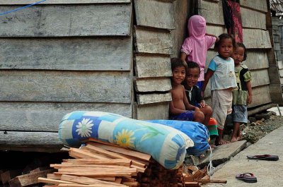 Bajau village of Siatu, Batu Daka island, Togean islands, Gulf of Tomini, Sulawesi (Indonesia) - 5362