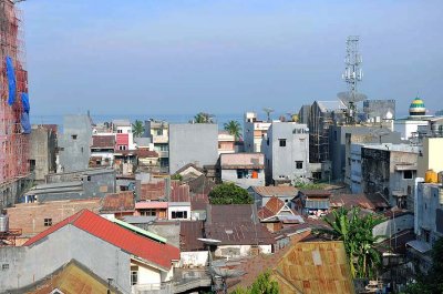 View on Makassar's rooftops from our room - 6093