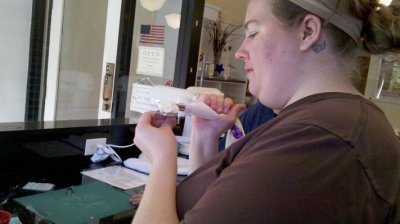 using the flower needle