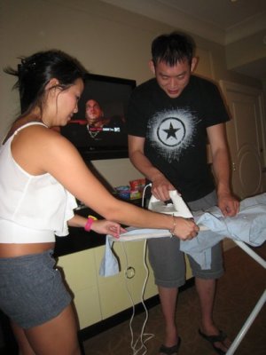 teaching willy how to iron