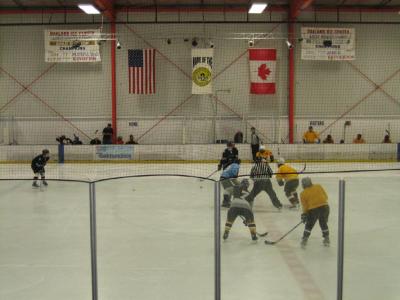 winning my first opening face-off, yeah!