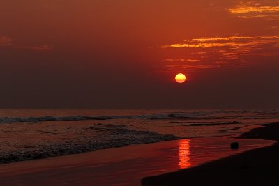 Sunset at Puri beach
