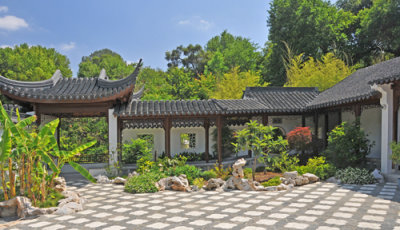 In the Chinese Garden area