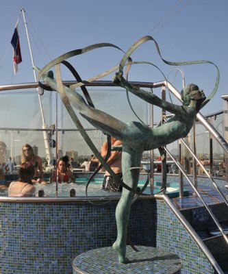 Statue near Jacuzzi Adults' Pool