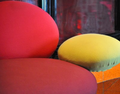 Colorful grouping of sofa pillows!