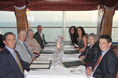 Our last celebratory dinner on the ship!