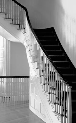 Stairs in Jeffersons Monticello Home.