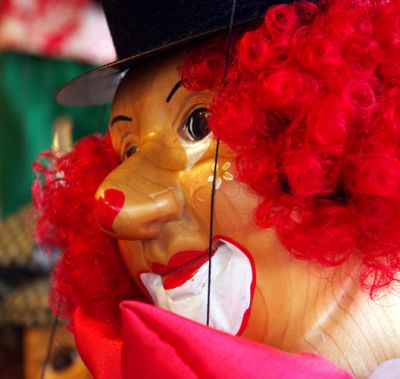 Puppet at Berlin Christmas Market, Germany.