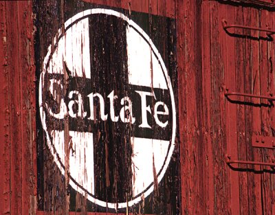 Santa Fe Railroads Sign; Perris, CA