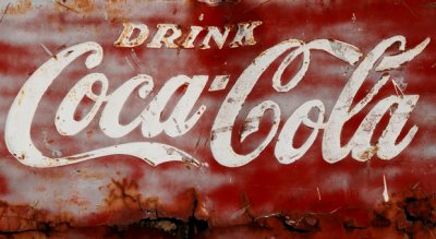 Old Coca-Cola Sign in San Juan Capistrano, CA