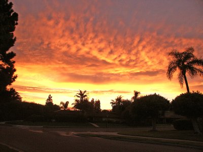Sunset at Santa Ana, CA