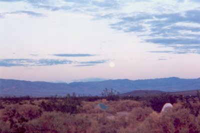The full moon over Stovepipe Wells