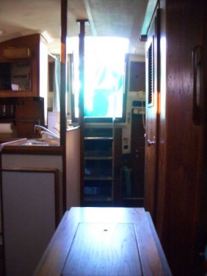 saloon & aft compartment from fwd. cabin