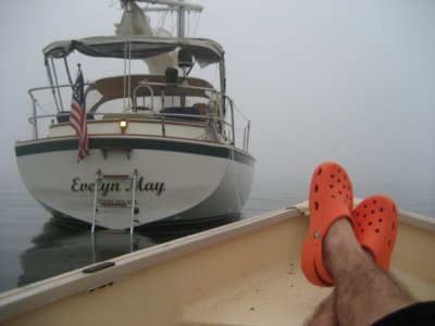 taken from the dinghy - inside Duck Island breakwater off Westbrook, CT