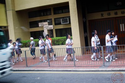 HONG KONG Schoolgirls
