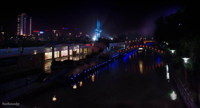 JINAN .Canal  and Spring City Square