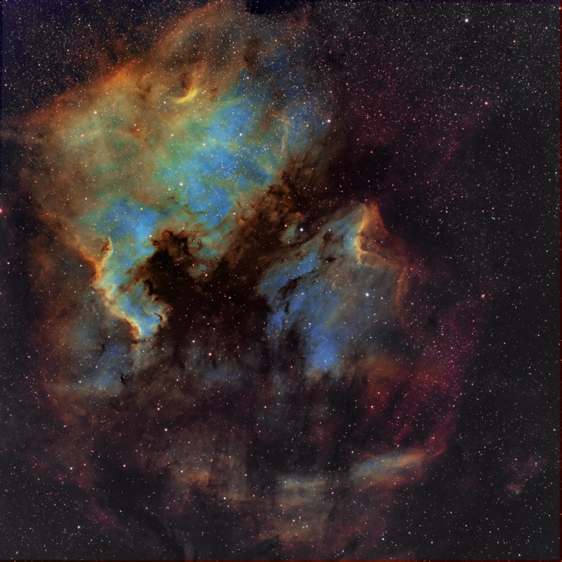 North-American-Nebula and Pelican Nebula