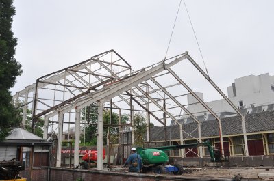 Renovation of the old greenhouse.