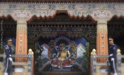 Guarding the Dzong