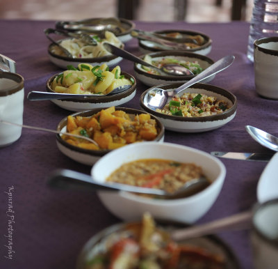 Traditional Bhutanese dishes - Chilies in cheese sauce