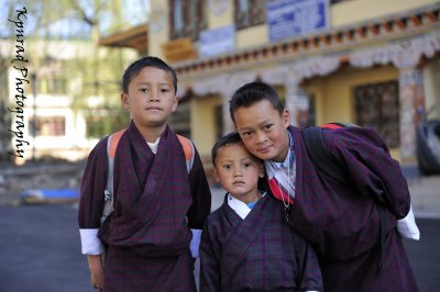 School Students in Traditional Wear