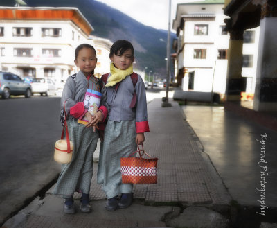 School Girls in Paro