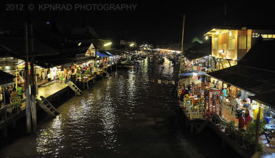 At the Maklong River - Amphawa