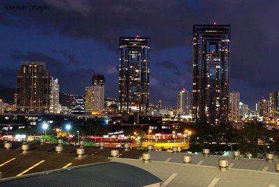 Honolulu in evening