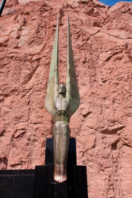 Detail of Hoover dam Memorial