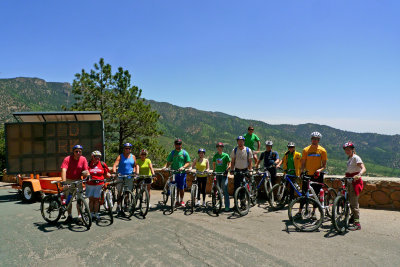 Pikes Peak Bicycle Group w Audrey
