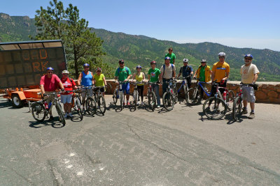 Pikes Peak Bicycle Group w Ken