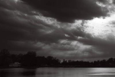 Mill Pond Evening B&W  [6]