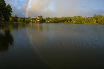 Mill Pond Rainbow Reflections  [6]