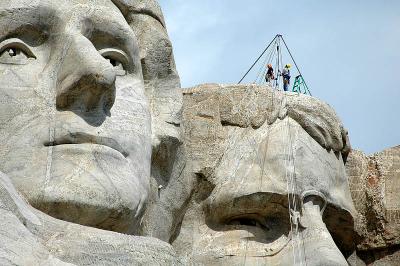 Workers Atop Mount Rushmore  ~  June 7
