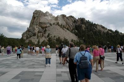 Tourists on the Grand View Terrace