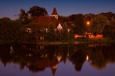 Mill Pond Church Nightfall  ~  August 14  [14]