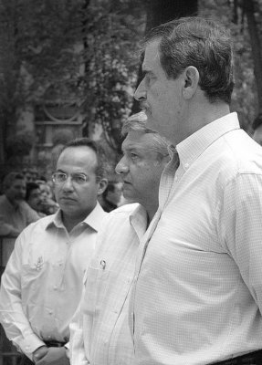 Felipe Calderon, Lopez Obrador y  Vicente Fox