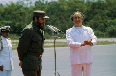 Fidel Castro y Jos Lpez Portillo