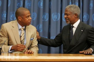 Jay-Z e Kofi Annan