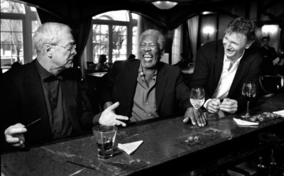 Michael Caine, Morgan Freeman e Liam Neeson