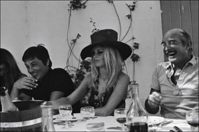 Alain Delon, Brigitte Bardot e Eddie Barclay