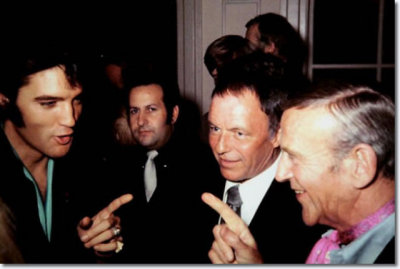 Elvis Presley, Joe Esposito, Frank Sinatra e Fred Astaire