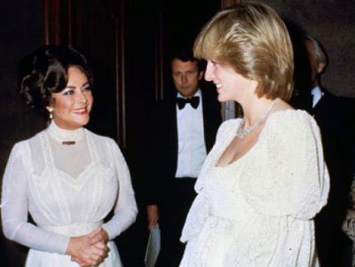 Elizabeth Taylor & Diana 1982