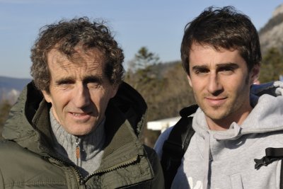 Alain Prost et son fils Nicolas