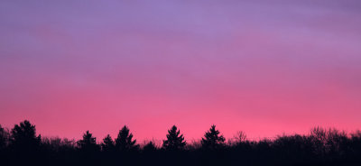 red evening sky / Abendrot