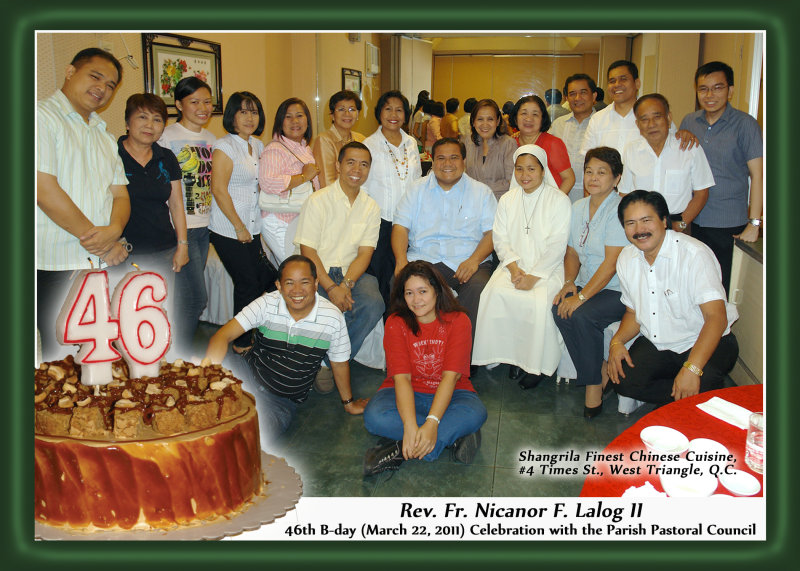 Rev. Fr. Nicanor F. Lalogs 46th bday!