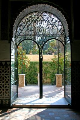Door and Garden, Sevilla, Spain