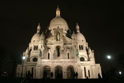 Sacre Coeur at night